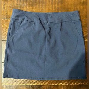 IZOD pull-on golf tennis skort - navy blue - size 12 (C4)